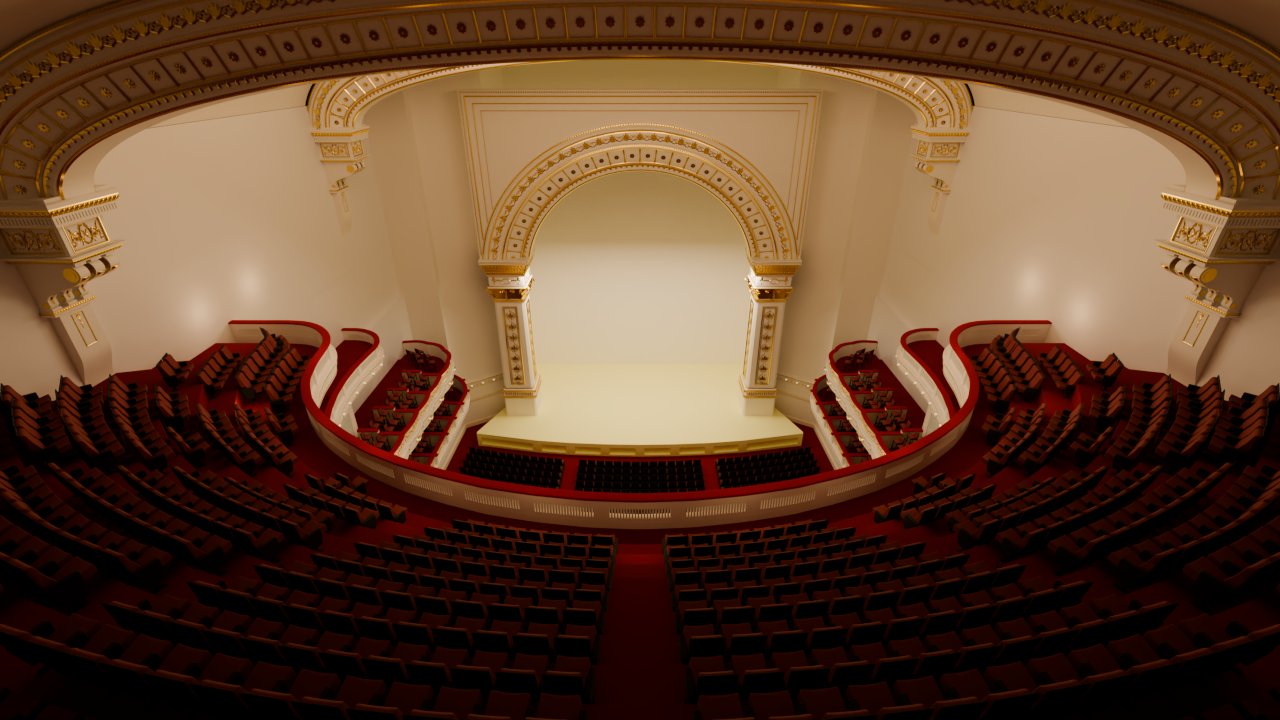 Render of the full horseshoe of tiers