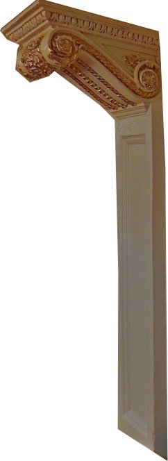 Reference photo of a pilaster with a gilded console bracket