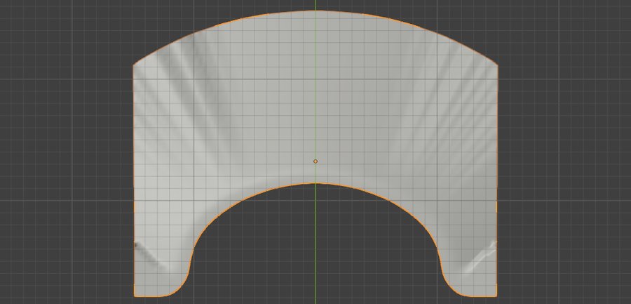 Funnel-shaped soffit mesh under the balcony